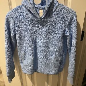 Athleta Girl Blue Sherpa Hoodie
